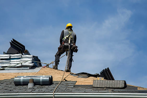 Professional Gutter Installation technician working in Rockfield, KY